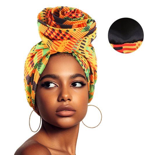 Colorful African Print Head Wrap for Women - Perfect for Weddings, Parties, and Everyday Wear!